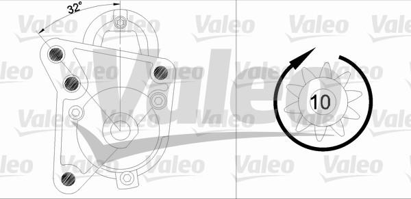 Valeo 455738 - Стартер unicars.by