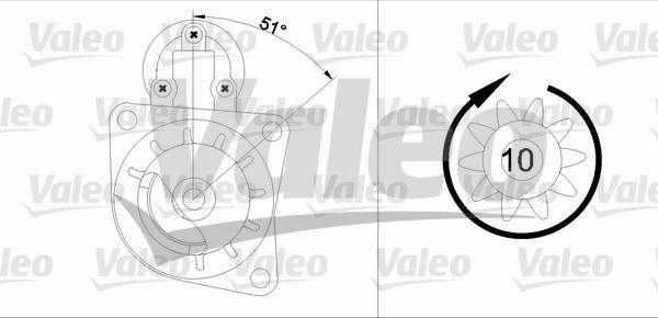 Valeo 455726 - Стартер unicars.by