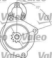 Valeo 458200 - Стартер unicars.by