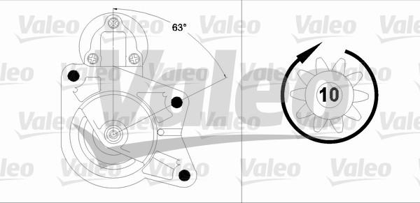 Valeo 458202 - Стартер unicars.by