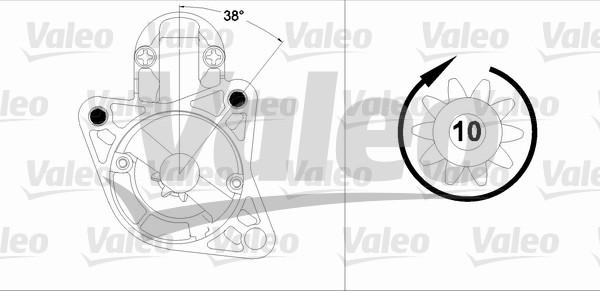 Valeo 458207 - Стартер unicars.by