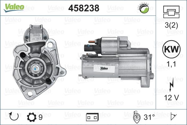 Valeo 458238 - Стартер unicars.by