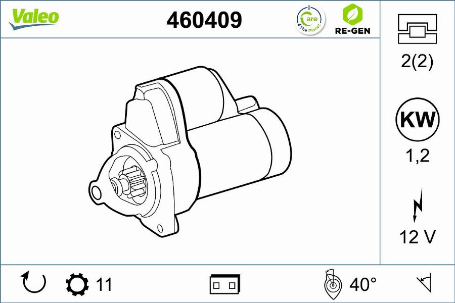 Valeo 460409 - Стартер unicars.by