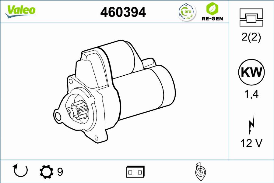 Valeo 460394 - Стартер unicars.by