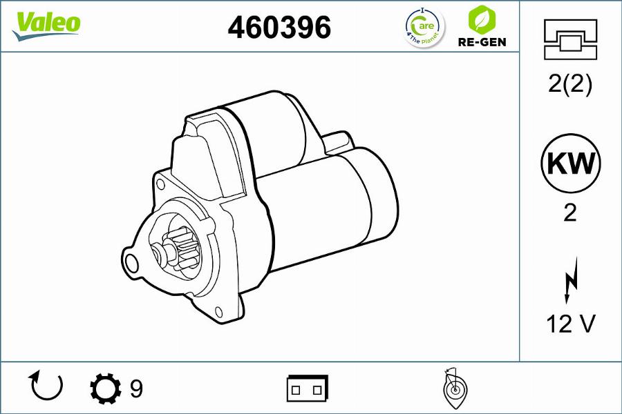 Valeo 460396 - Стартер unicars.by