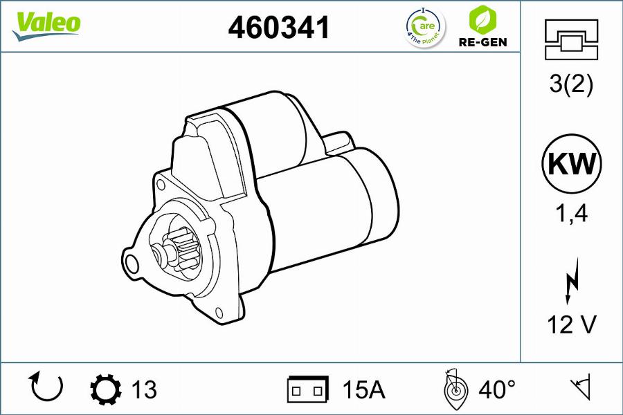 Valeo 460341 - Стартер unicars.by