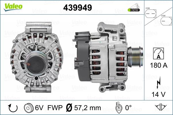 Valeo 439949 - Генератор unicars.by