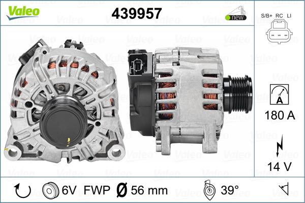 Valeo 439957 - Генератор unicars.by