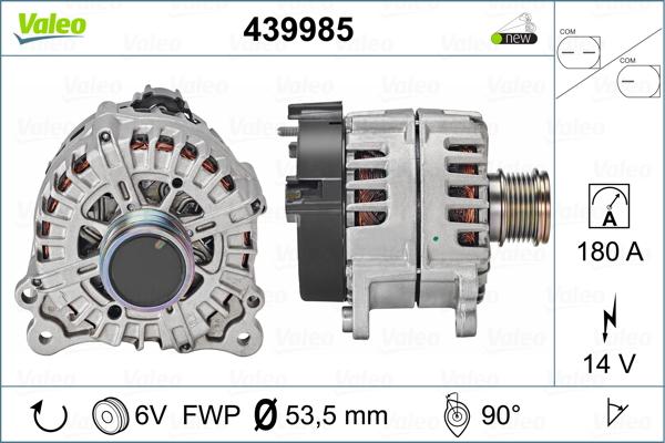 Valeo 439985 - Генератор unicars.by