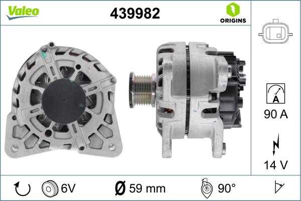 Valeo 439982 - Генератор unicars.by