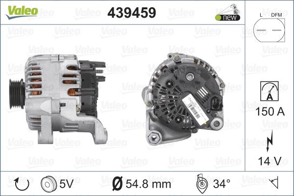 Valeo 439459 - Генератор unicars.by