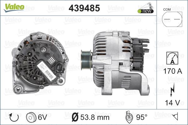 Valeo 439485 - Генератор unicars.by