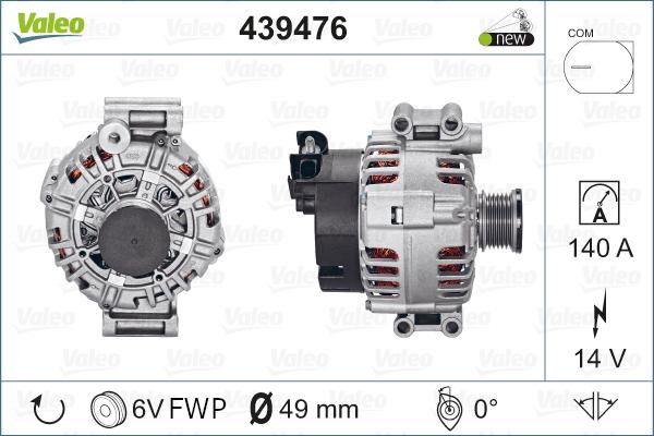 Valeo 439476 - Генератор unicars.by