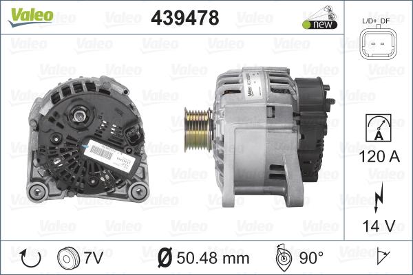 Valeo 439478 - Генератор unicars.by