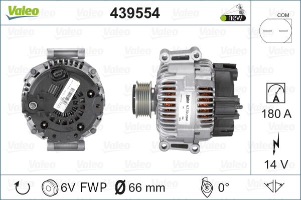 Valeo 439554 - Генератор unicars.by