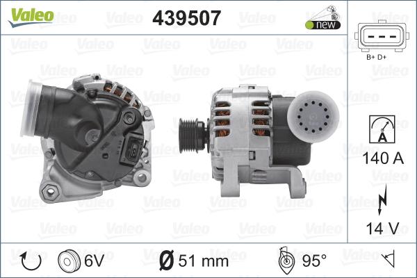 Valeo 439507 - Генератор unicars.by