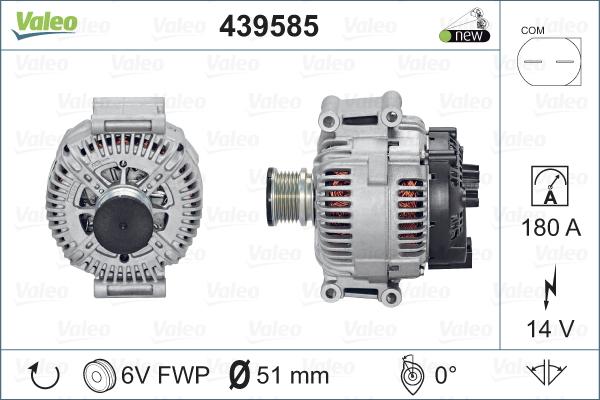 Valeo 439585 - Генератор unicars.by