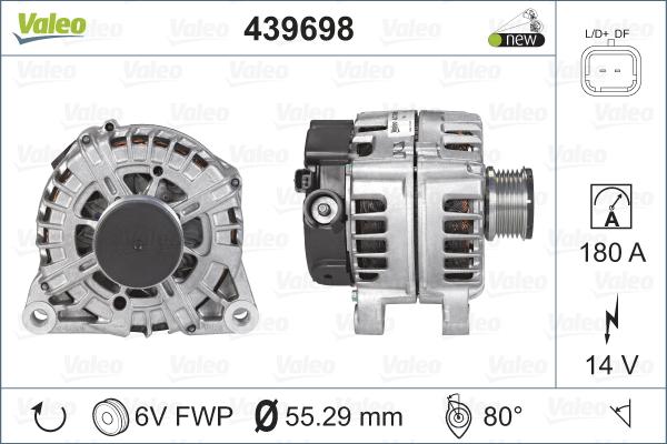 Valeo 439698 - Генератор unicars.by