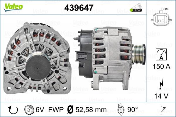 Valeo 439647 - Генератор unicars.by