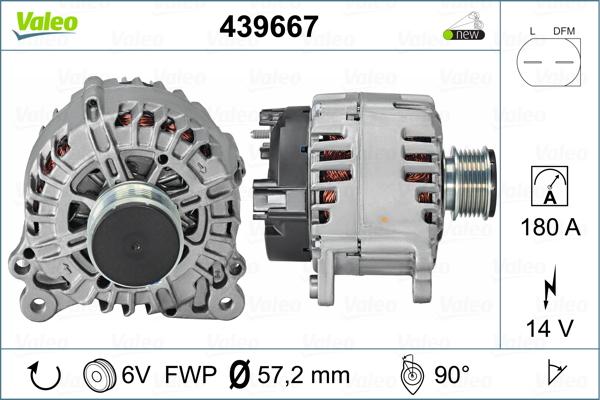 Valeo 439667 - Генератор unicars.by