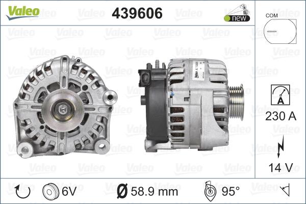 Valeo 439606 - Генератор unicars.by