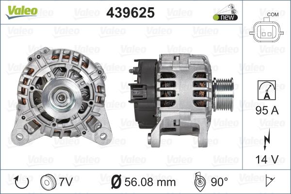 Valeo 439625 - Генератор unicars.by