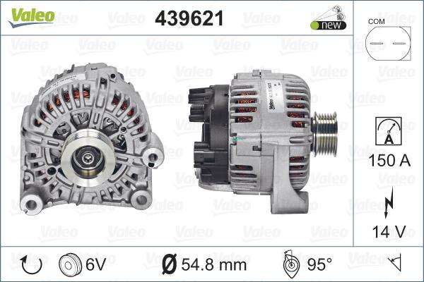 Valeo 439621 - Генератор unicars.by