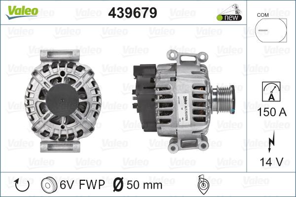 Valeo 439679 - Генератор unicars.by