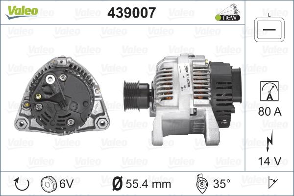 Valeo 439007 - Генератор unicars.by