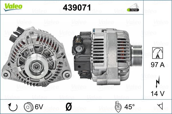 Valeo 439071 - Генератор unicars.by