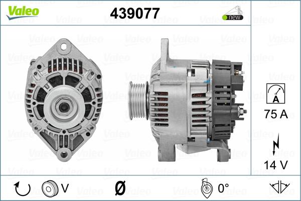 Valeo 439077 - Генератор unicars.by