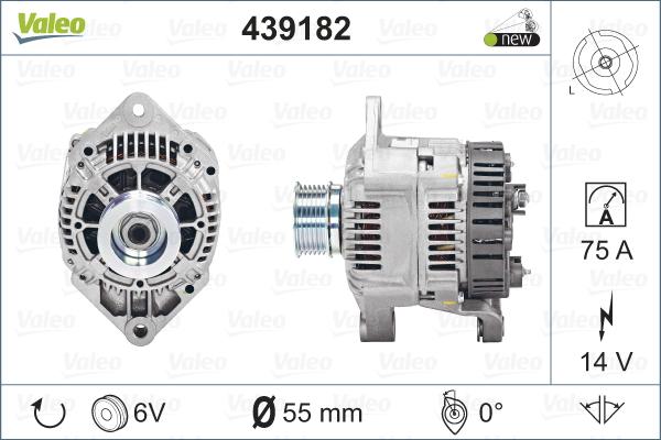 Valeo 439182 - Генератор unicars.by