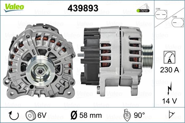 Valeo 439893 - Генератор unicars.by