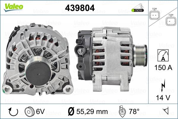 Valeo 439804 - Генератор unicars.by