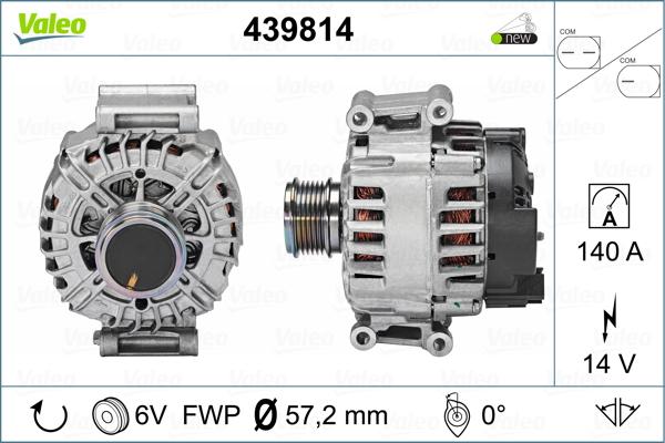 Valeo 439814 - Генератор unicars.by