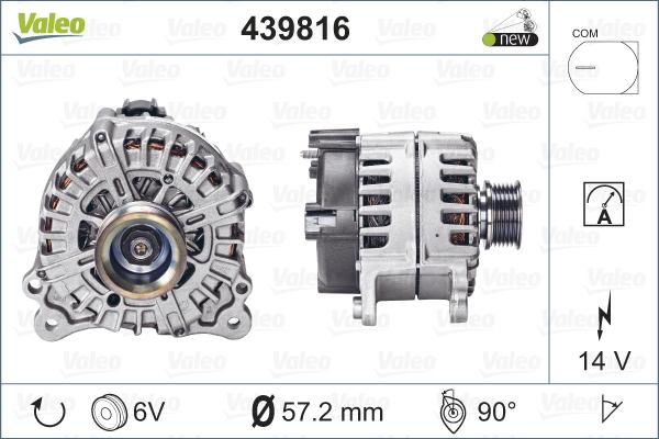 Valeo 439816 - Генератор unicars.by