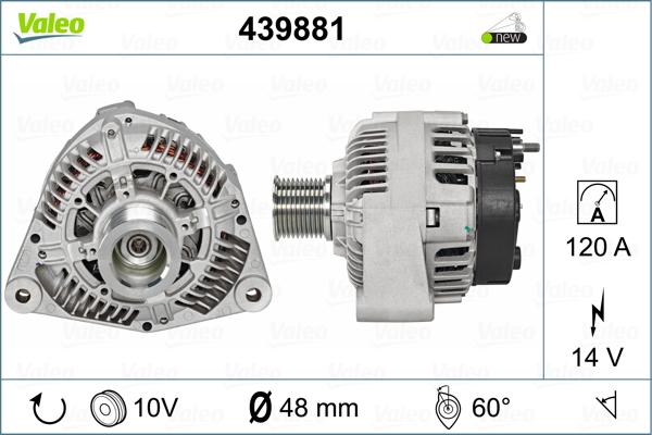 Valeo 439881 - Генератор unicars.by