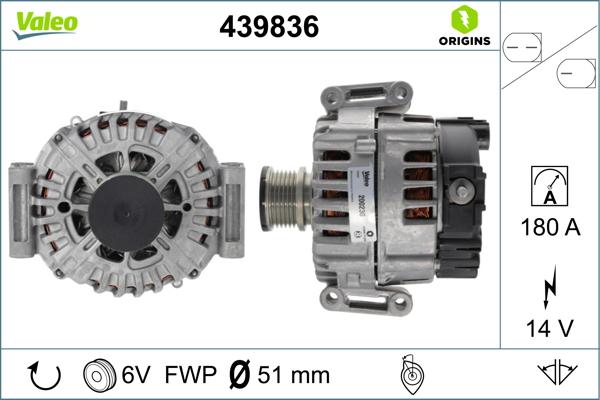 Valeo 439836 - Генератор unicars.by