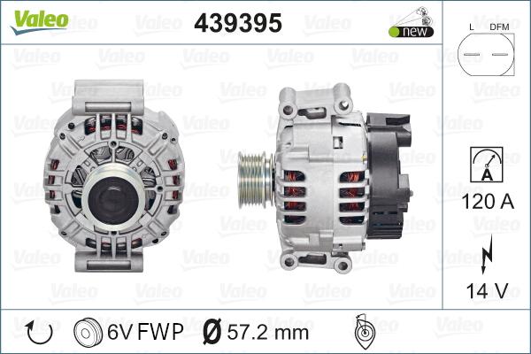 Valeo 439395 - Генератор unicars.by