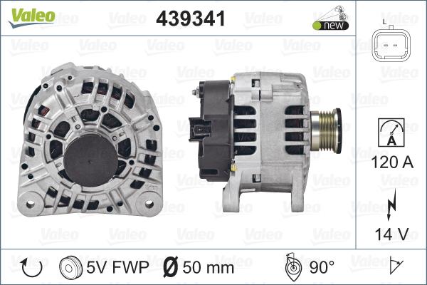 Valeo 439341 - Генератор unicars.by