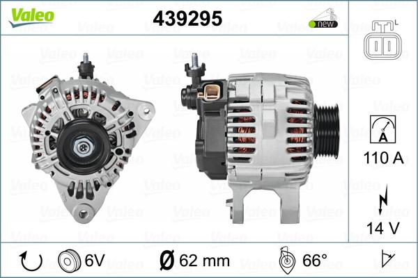 Valeo 439295 - Генератор unicars.by