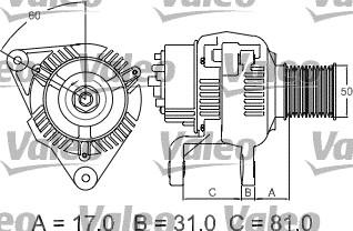 Valeo 439293 - Генератор unicars.by