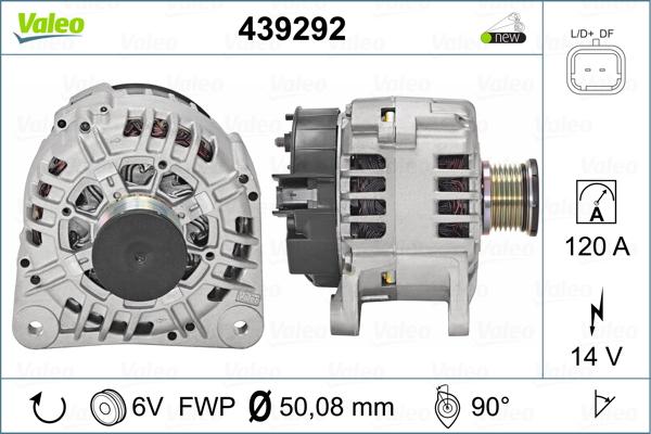 Valeo 439292 - Генератор unicars.by