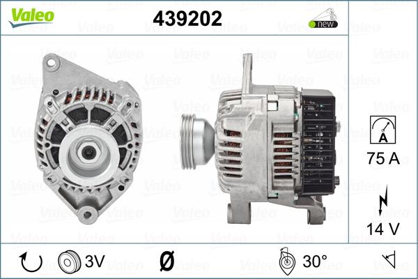 Valeo 439202 - Генератор unicars.by