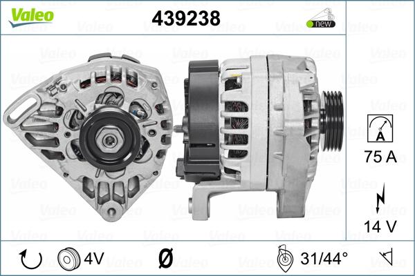 Valeo 439238 - Генератор unicars.by