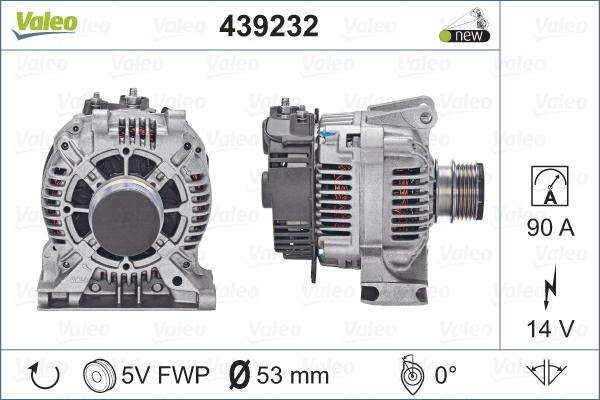 Valeo 439232 - Генератор unicars.by