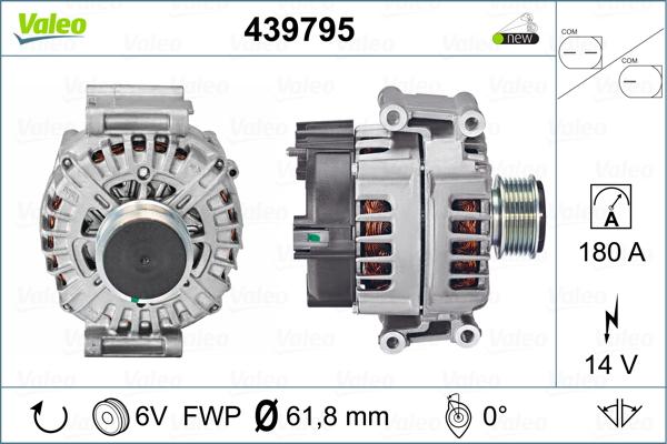 Valeo 439795 - Генератор unicars.by