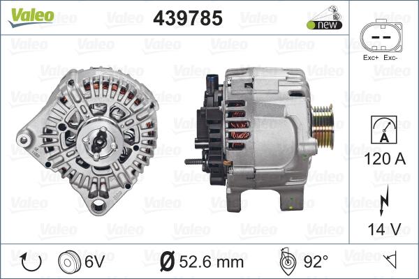 Valeo 439785 - Пусковой генератор unicars.by