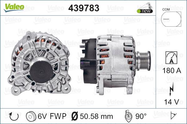 Valeo 439783 - Генератор unicars.by