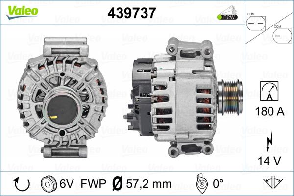 Valeo 439737 - Генератор unicars.by